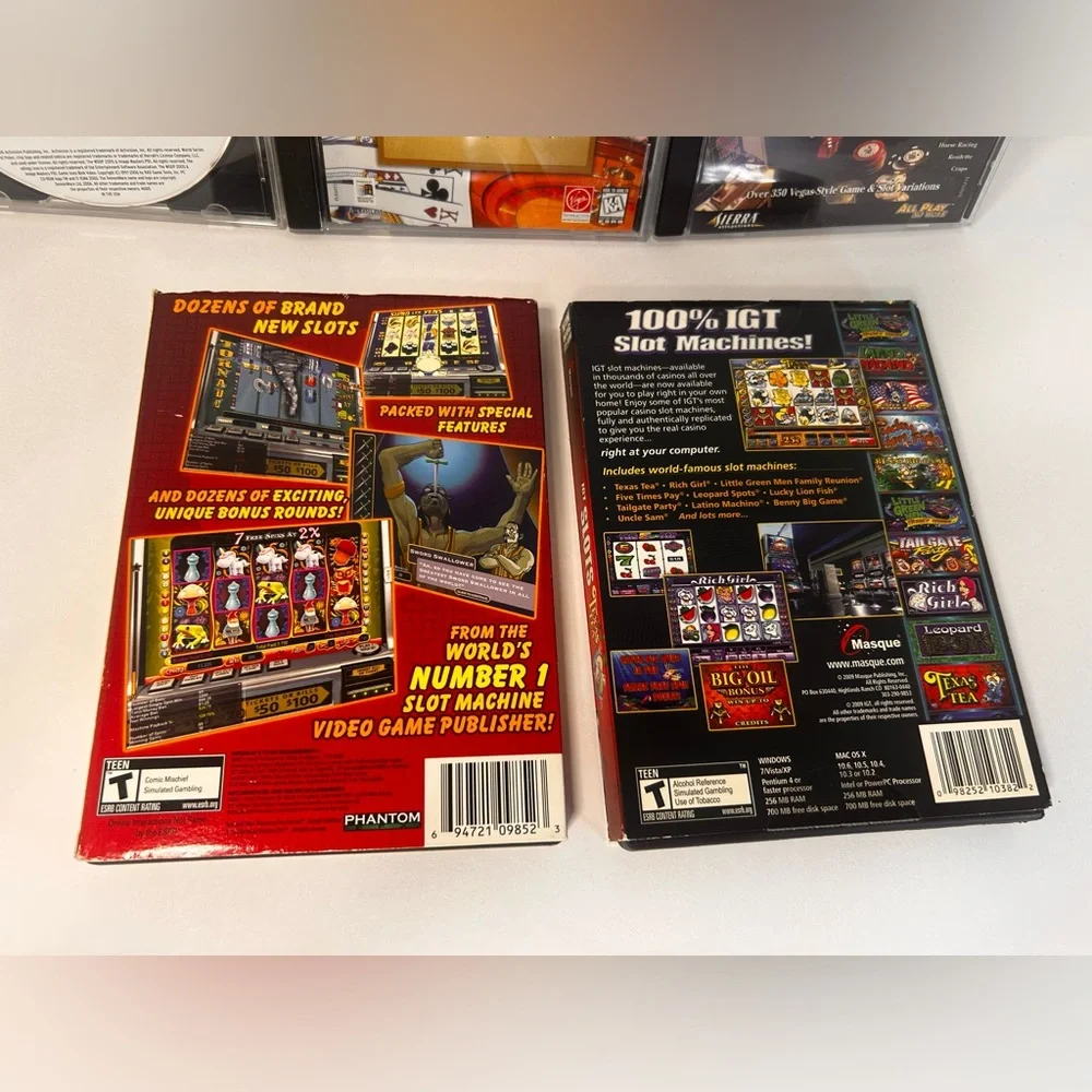 PC Game Casino Lot (5 Games) Including 2007 World Series Of Poker, SLOTS & More